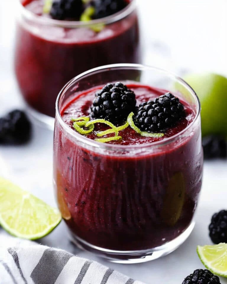 Blackberry Lime Green Smoothie Recipe