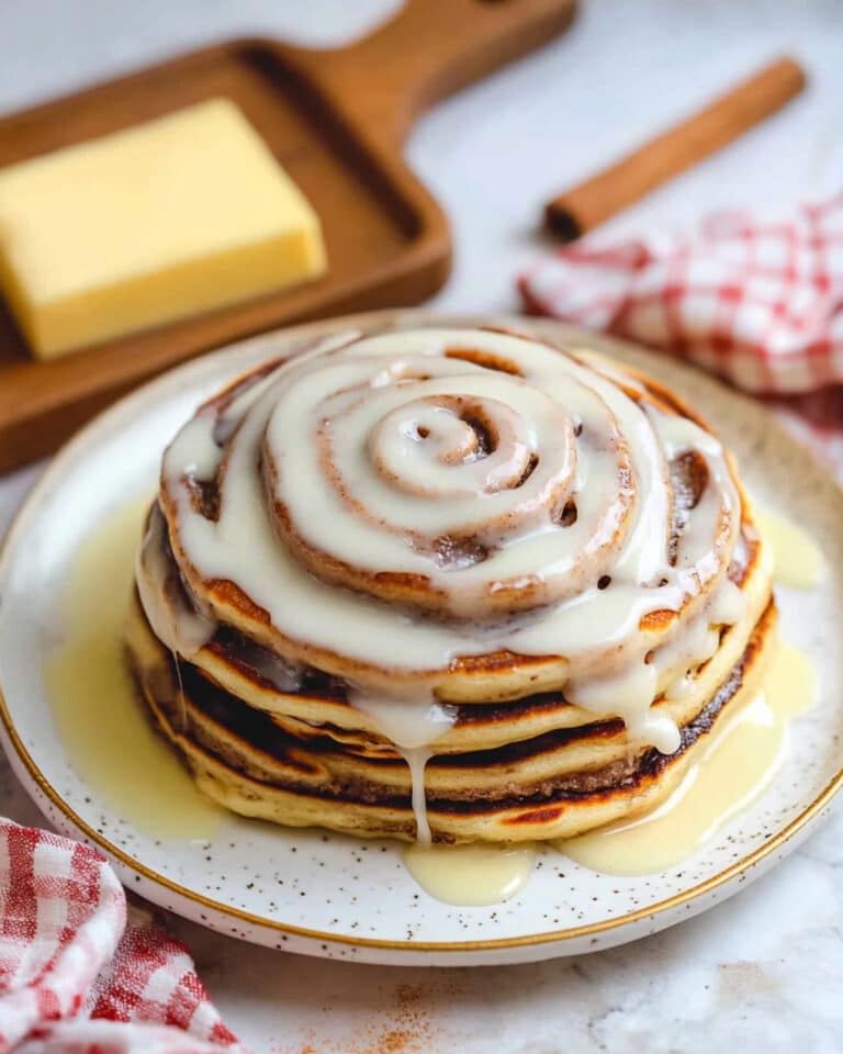 Cinnamon Roll Pancakes Recipe