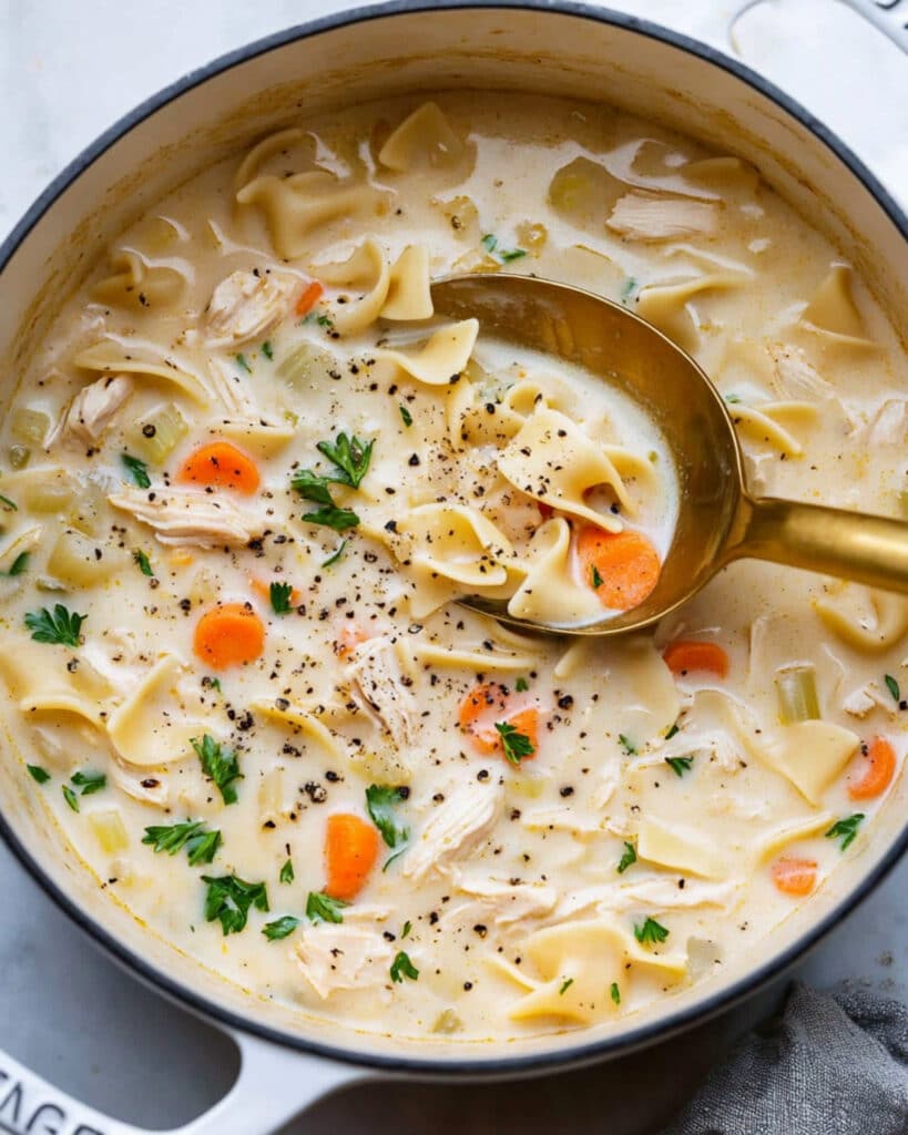 Creamy Chicken Noodle Soup Recipe