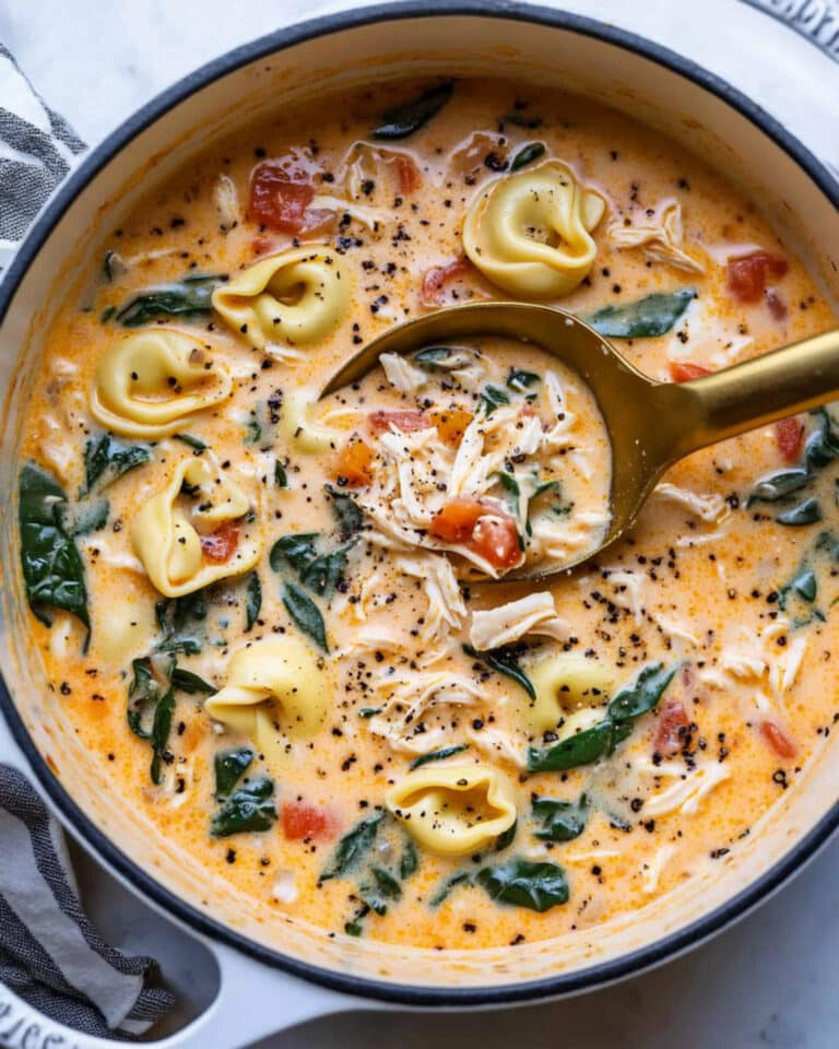 Creamy Tuscan Garlic Tortellini Soup Recipe