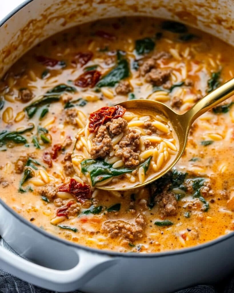 Marry Me Sausage Orzo Soup Recipe