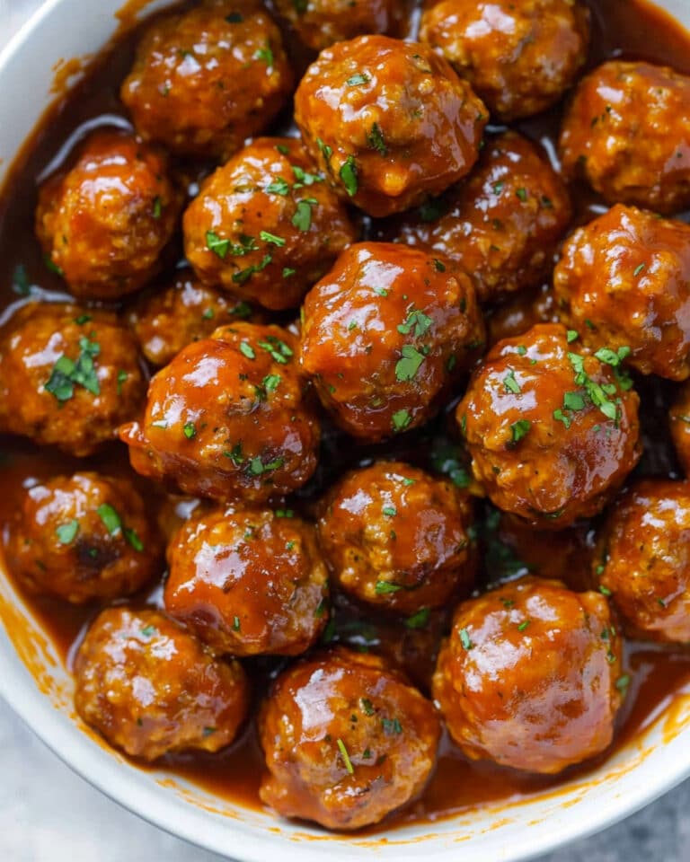 Slow Cooker Honey Buffalo Meatballs Recipe