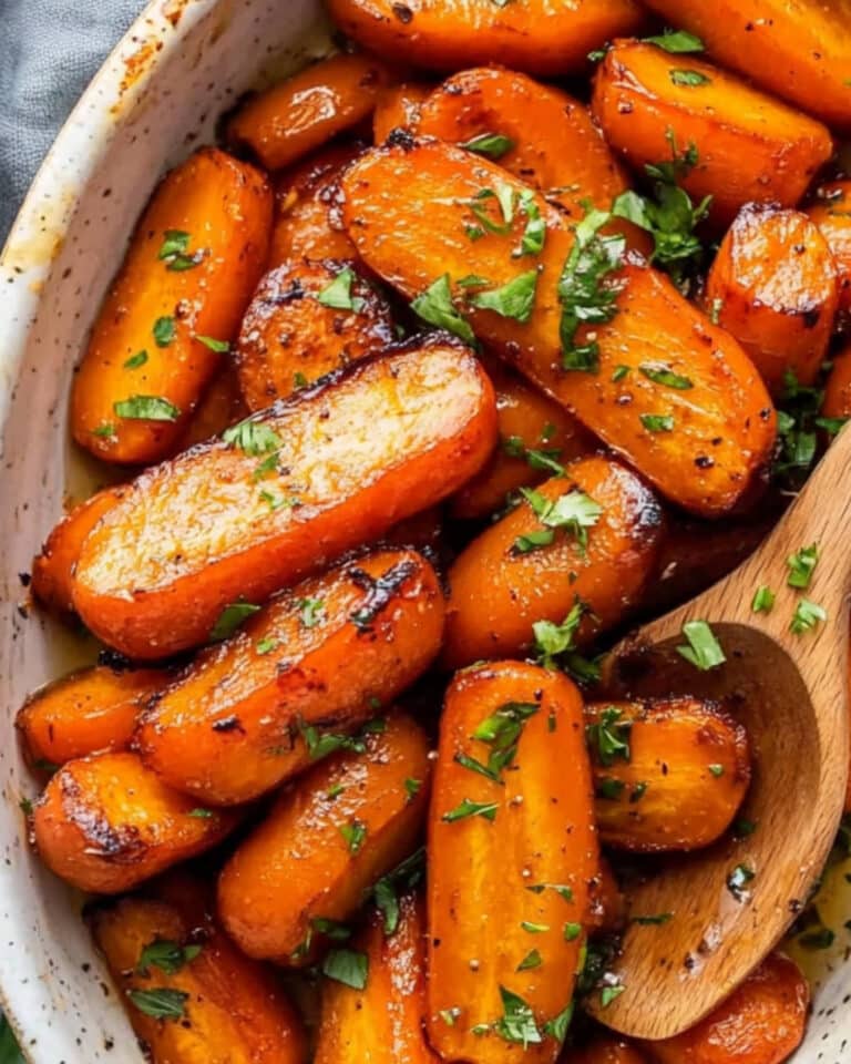 Roasted Brown Butter Honey Garlic Carrots Recipe