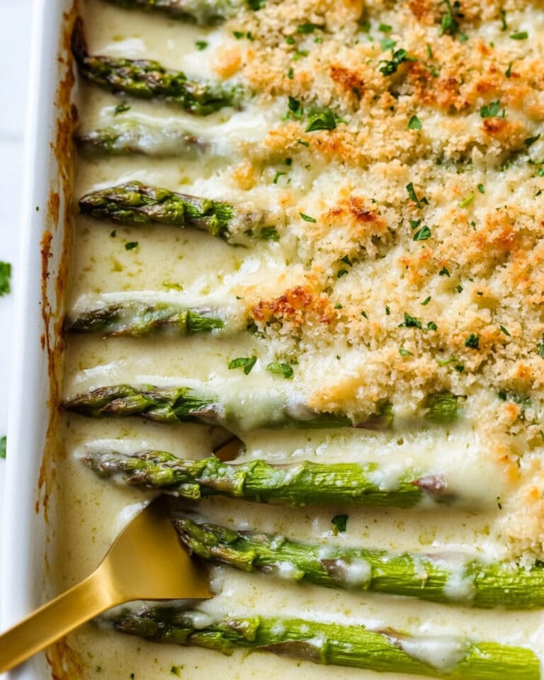 Cheesy Baked Asparagus Recipe