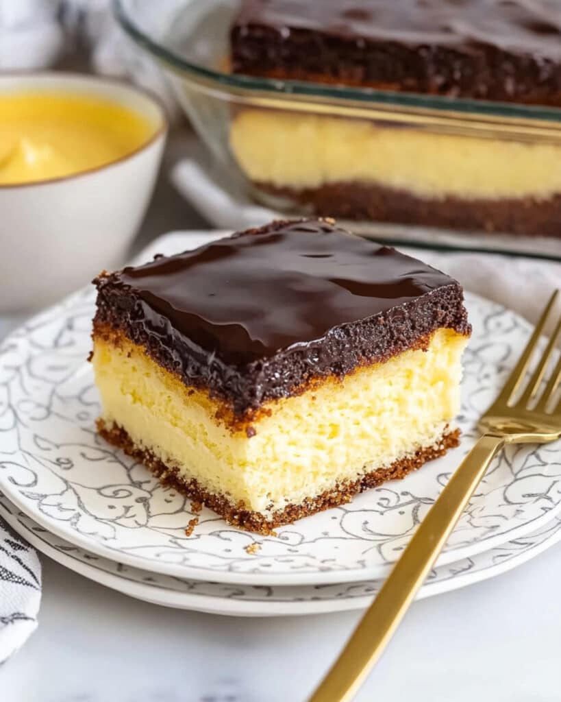 Boston Cream Poke Cake Recipe