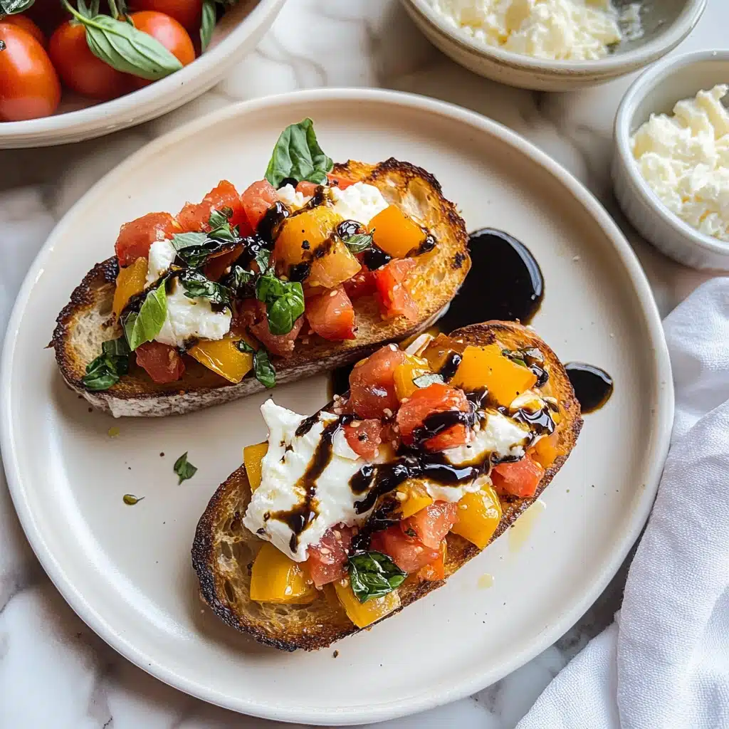 Burrata Bruschetta (Easy Appetizer!) Recipe - Recipe Image