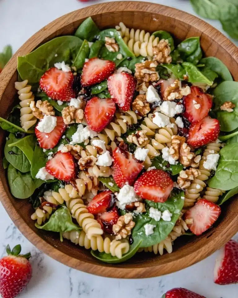 Balsamic Strawberry Pasta Salad Delight Recipe