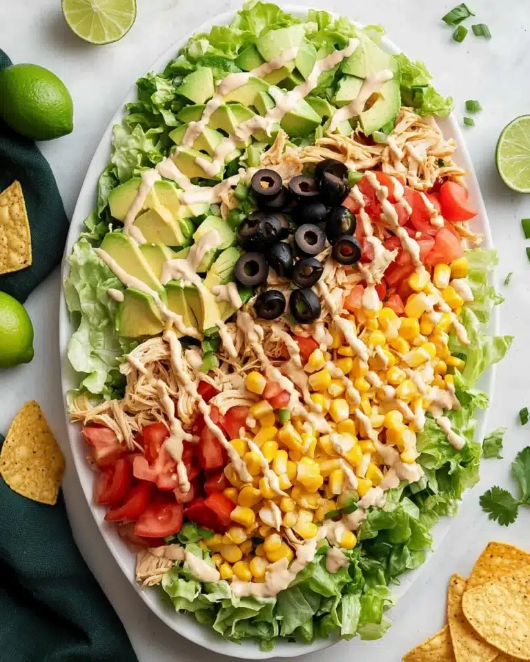 Salsa Ranch Chicken Taco Salad Recipe