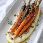 Thyme-Roasted Carrots with Whipped Ricotta & Hot Honey Recipe