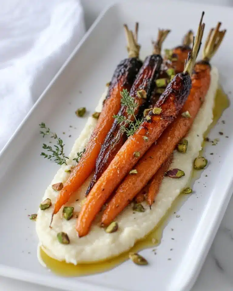 Thyme-Roasted Carrots with Whipped Ricotta & Hot Honey Recipe