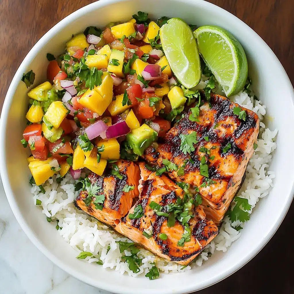 Lime Salmon with Avocado-Mango Salsa Recipe - Recipe Image