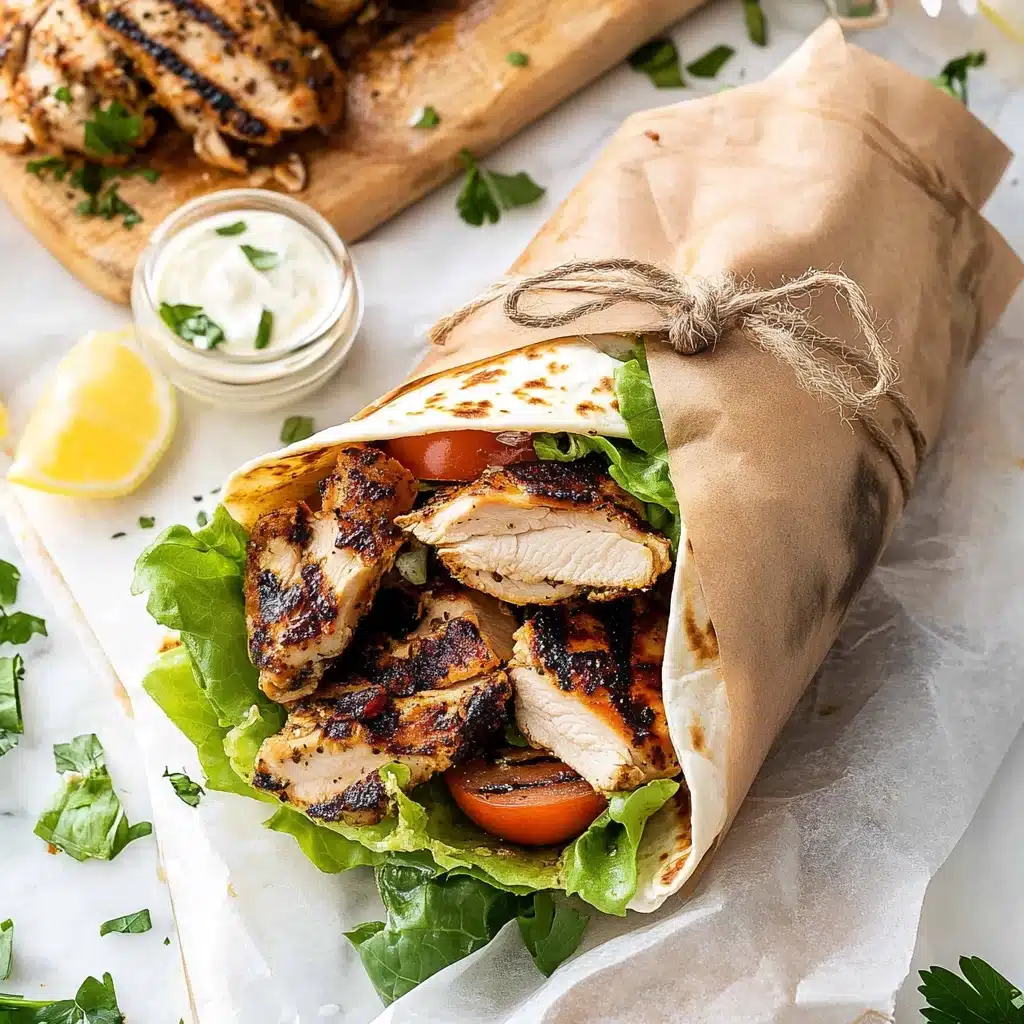 Smoky Chicken Shawarma Wraps Recipe - Recipe Image