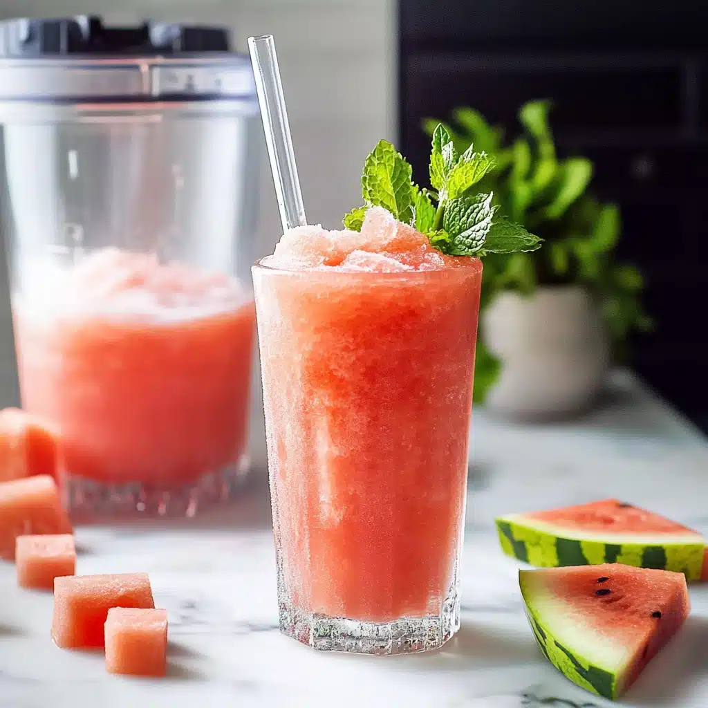 Frozen Watermelon Mint Lemonade Recipe - Recipe Image