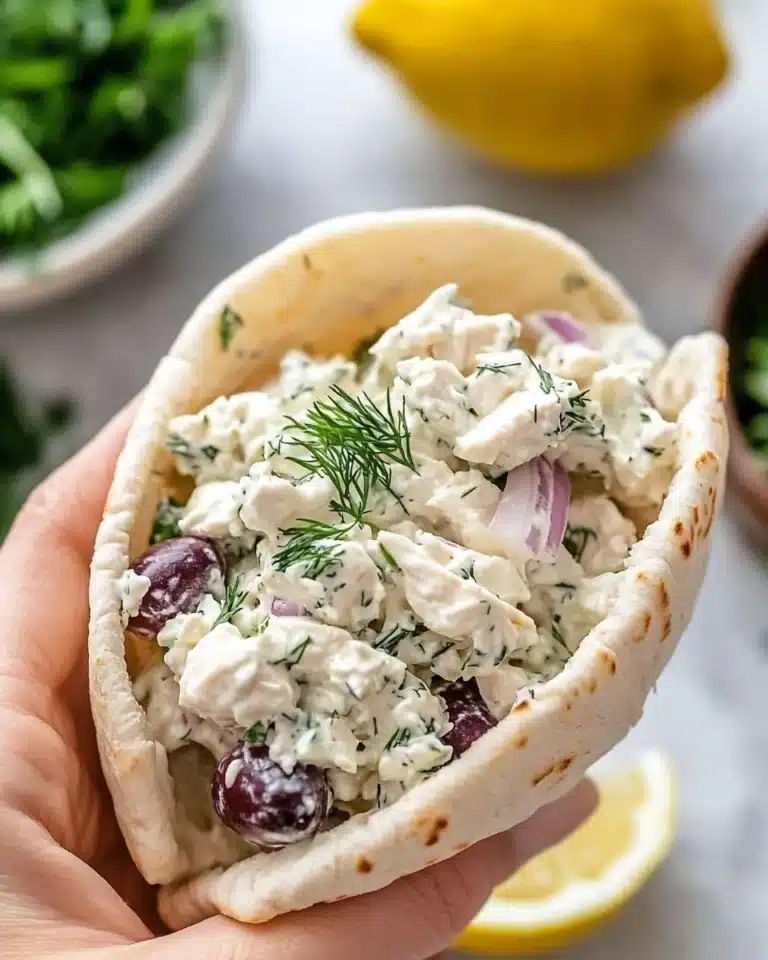 Mediterranean Tzatziki Chicken Salad Recipe
