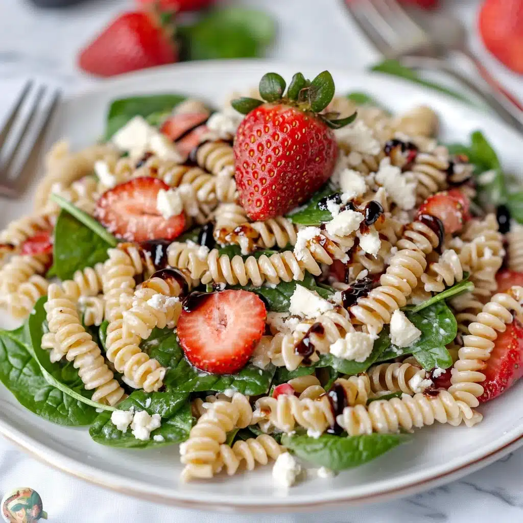 Balsamic Strawberry Pasta Salad Delight Recipe - Recipe Image
