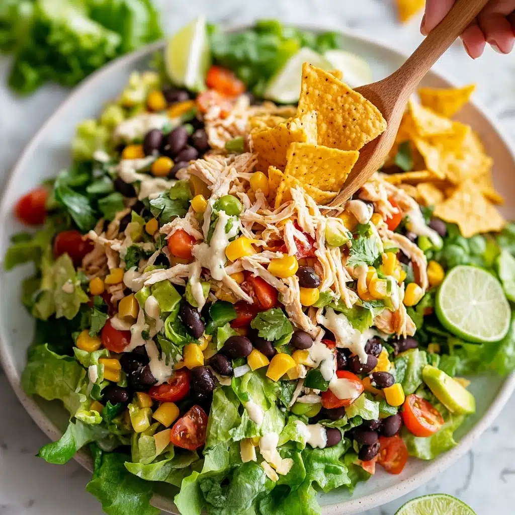 Salsa Ranch Chicken Taco Salad Recipe - Recipe Image
