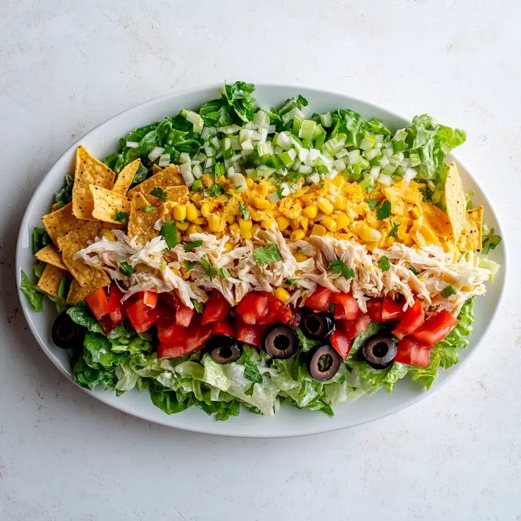 Salsa Ranch Chicken Taco Salad Recipe - Recipe Image