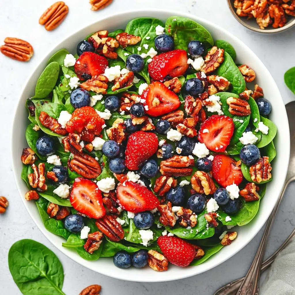 Balsamic-Glazed Spinach Strawberry Salad Recipe - Recipe Image