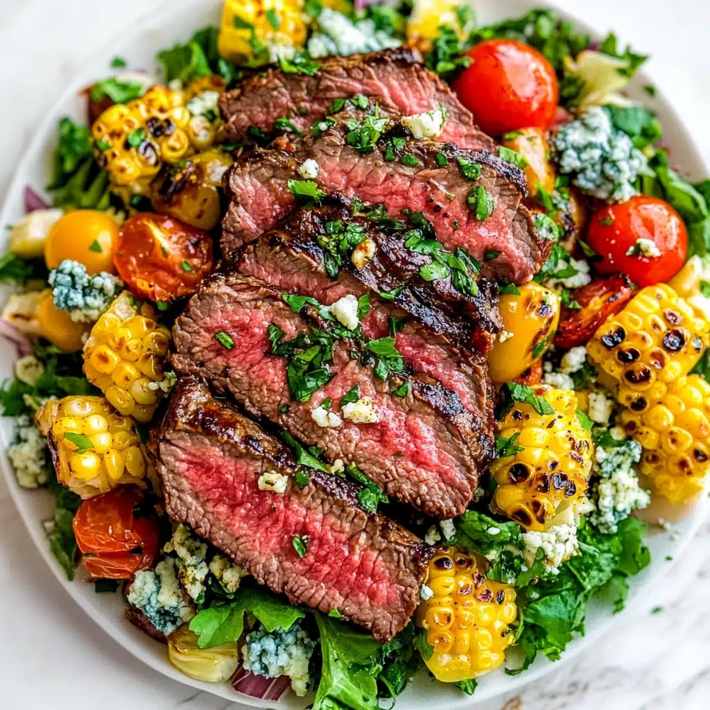 Grilled Balsamic Steak Salad with Gorgonzola Recipe - Recipe Image