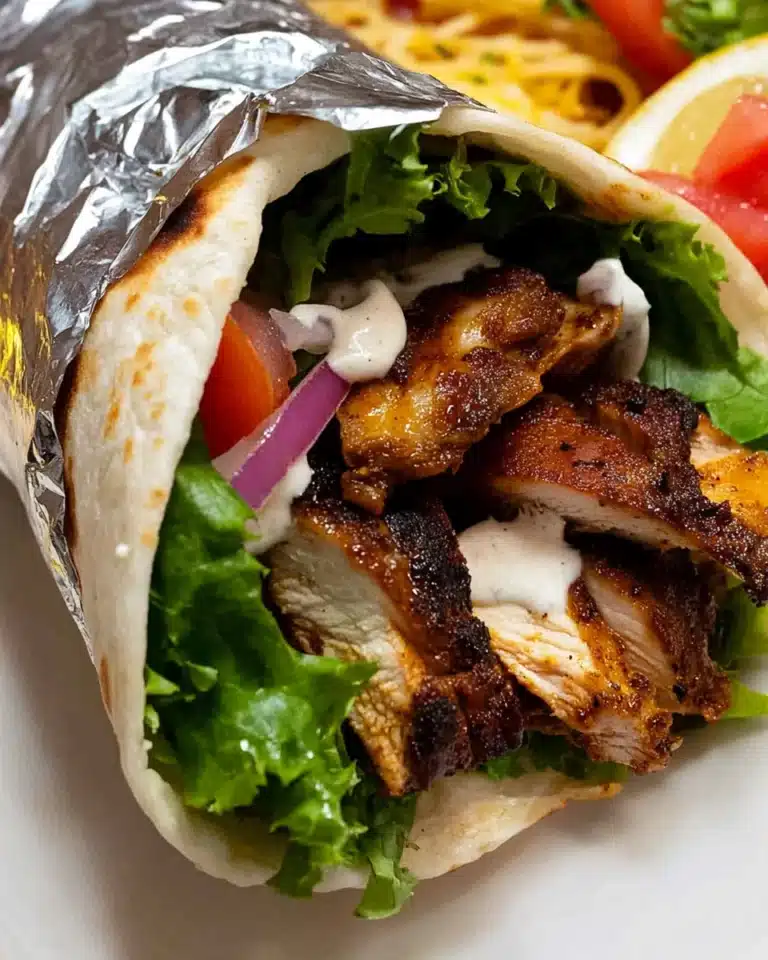 Smoky Chicken Shawarma Wraps Recipe