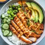 Sesame Crusted Chicken Katsu Bowls Recipe