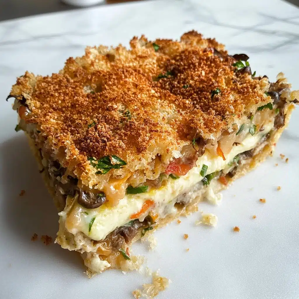 Savory Mushroom Spinach Zucchini Lasagna Recipe - Recipe Image