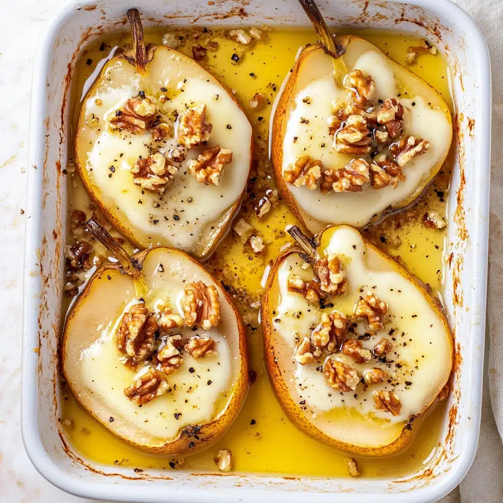 Vegan Baked Pears With Feta & Hot 