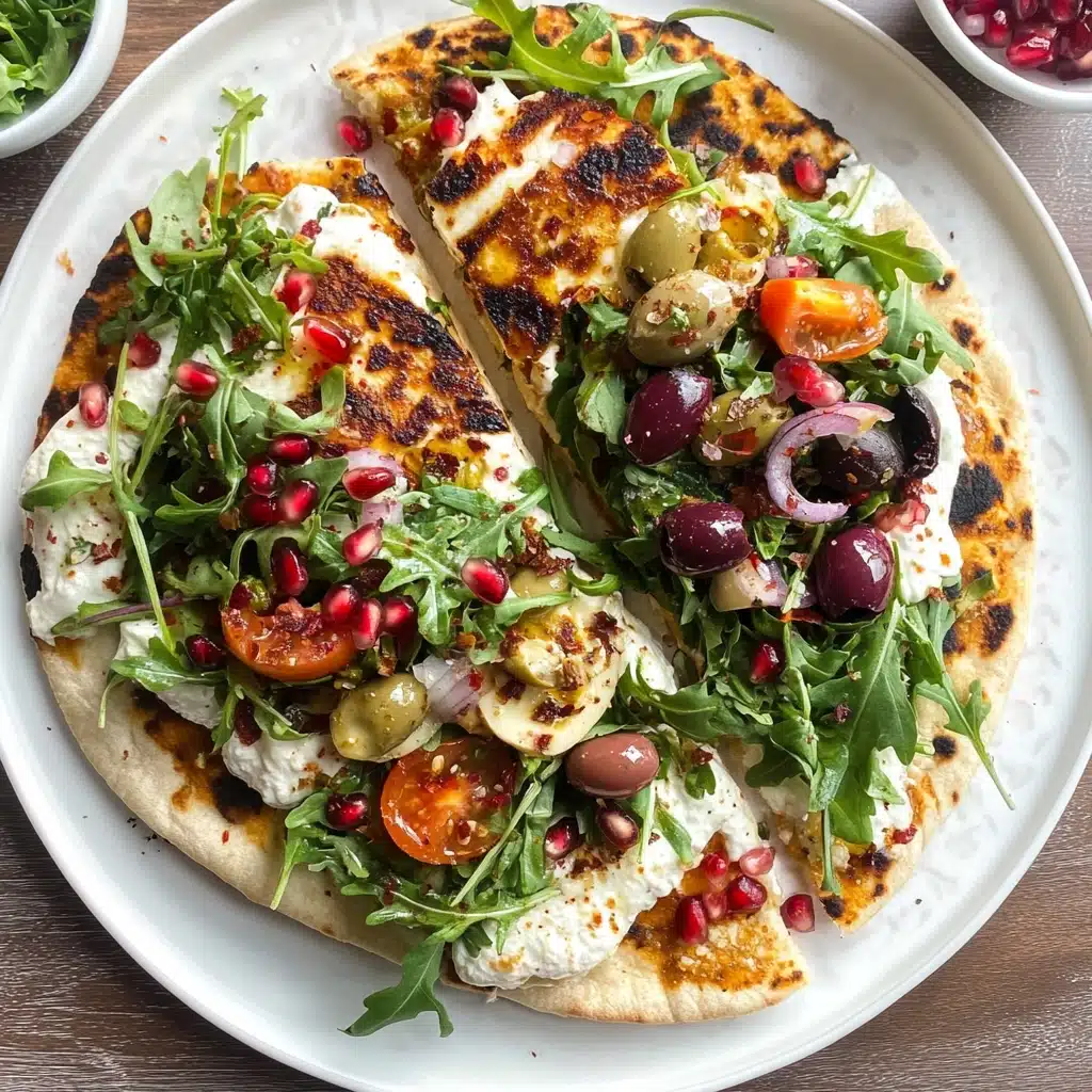Hot Honey Halloumi Flatbreads Recipe - Recipe Image