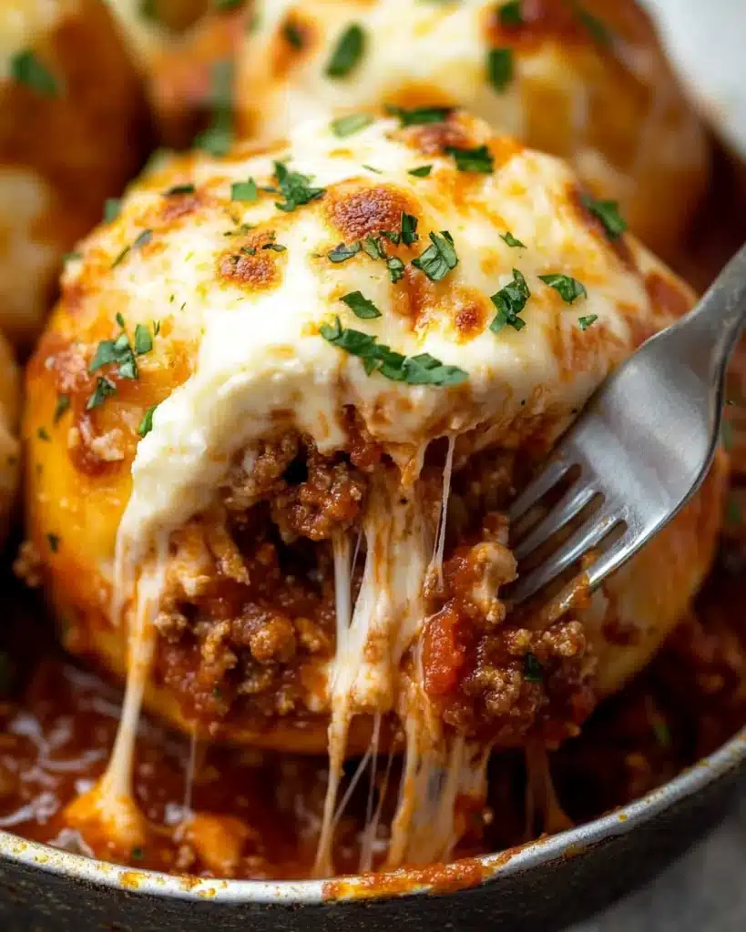 Spaghetti Garlic Bread Bowls Recipe