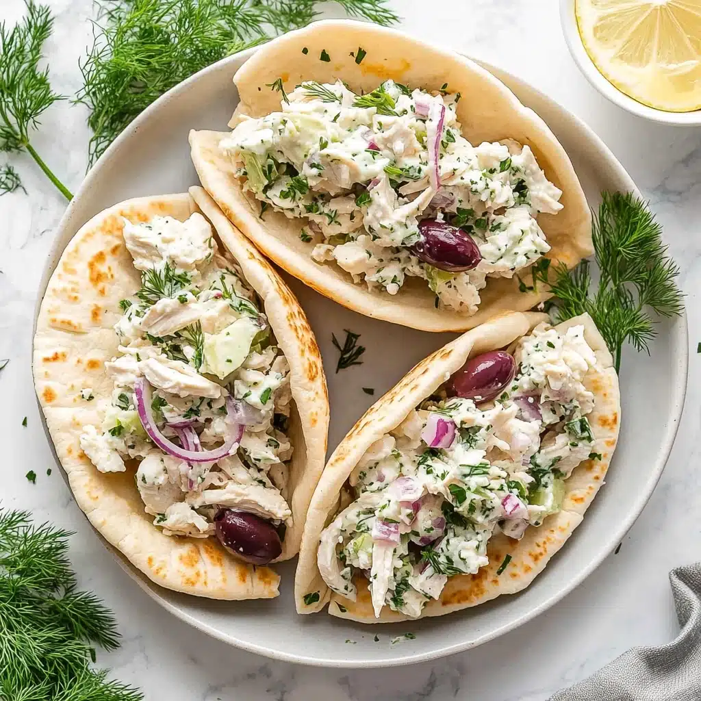 Mediterranean Tzatziki Chicken Salad Recipe - Recipe Image