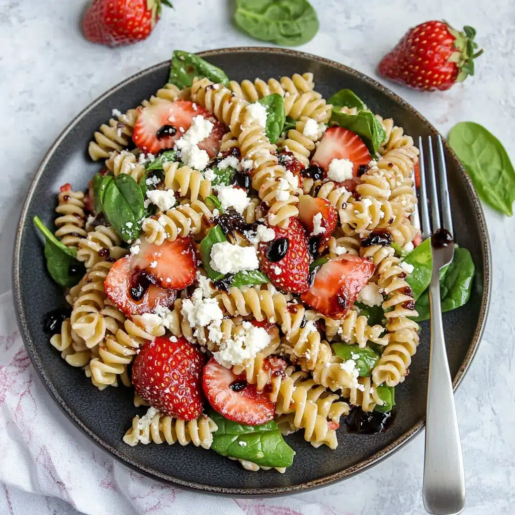 Balsamic Strawberry Pasta Salad Delight Recipe - Recipe Image