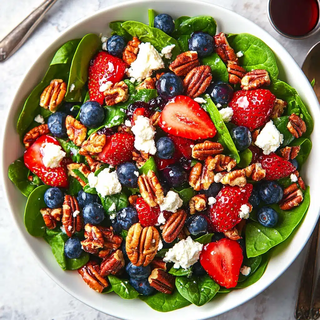 Balsamic-Glazed Spinach Strawberry Salad Recipe - Recipe Image