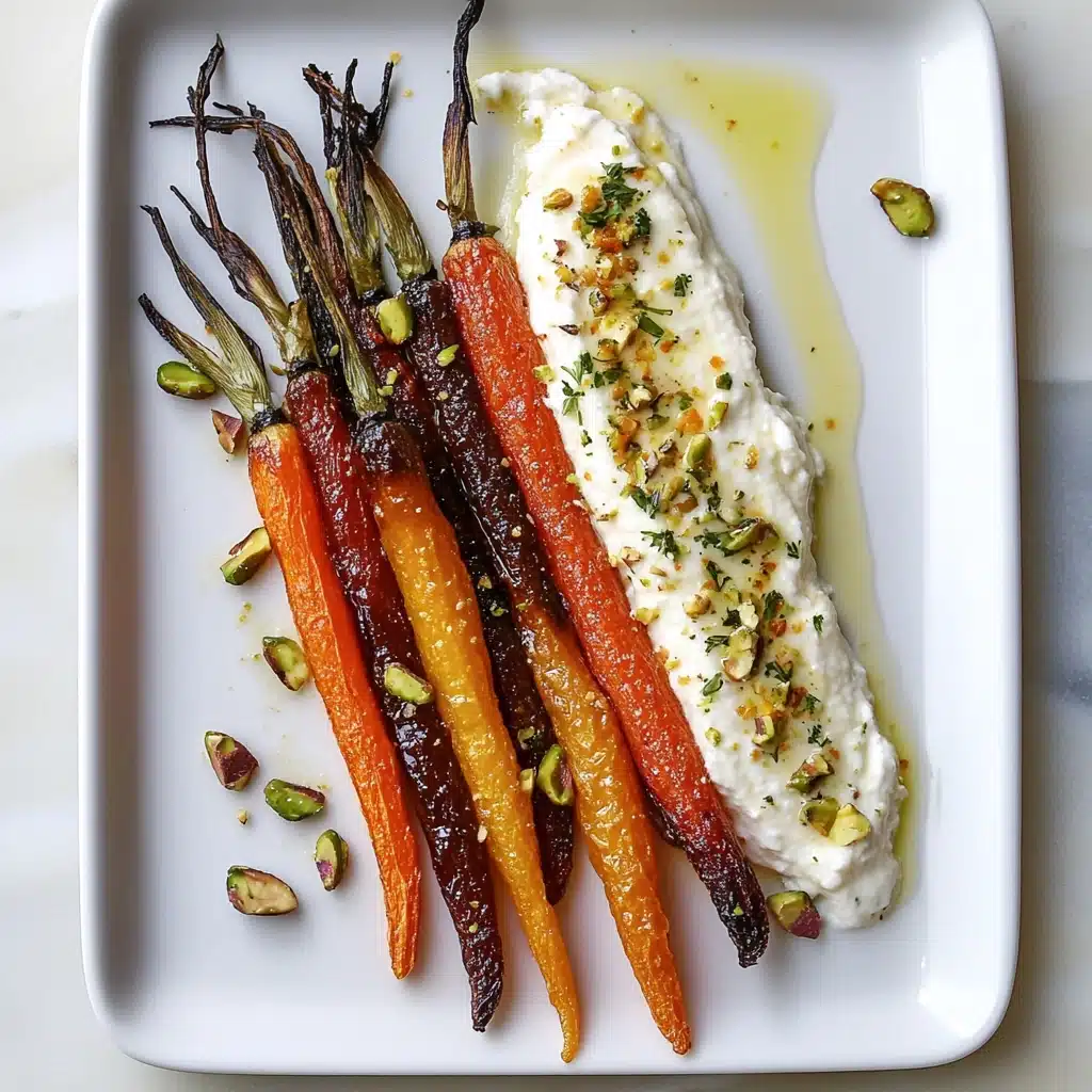 Thyme-Roasted Carrots with Whipped Ricotta & Hot Honey Recipe - Recipe Image