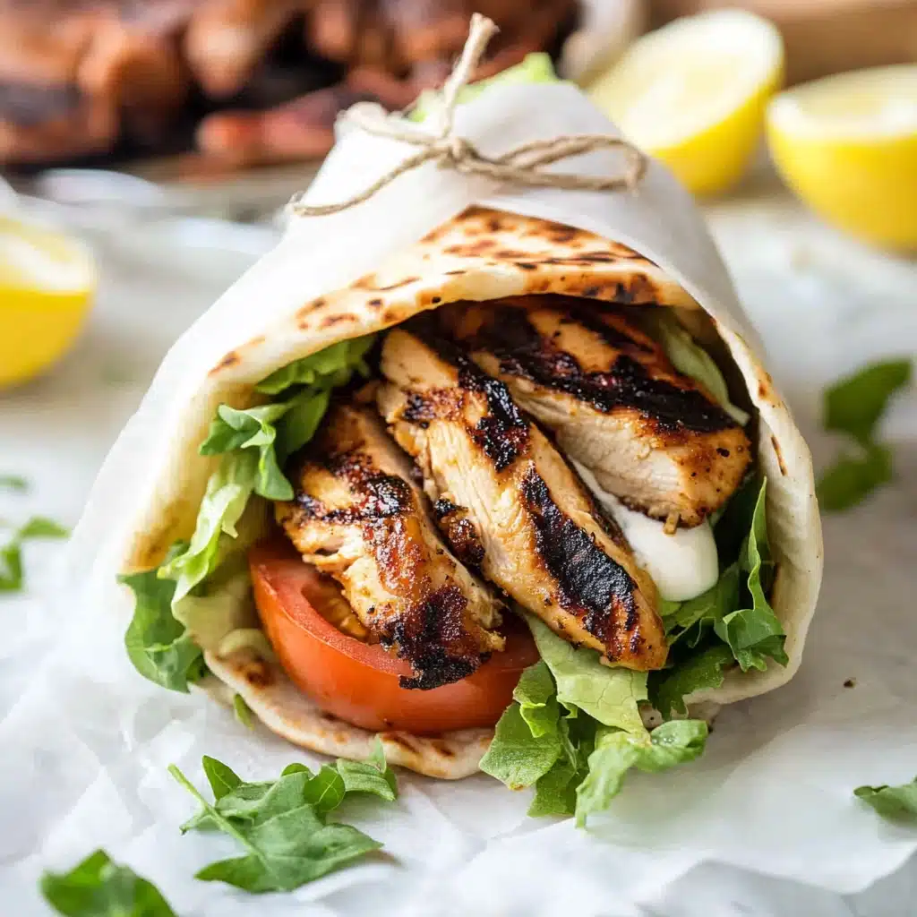 Smoky Chicken Shawarma Wraps Recipe - Recipe Image