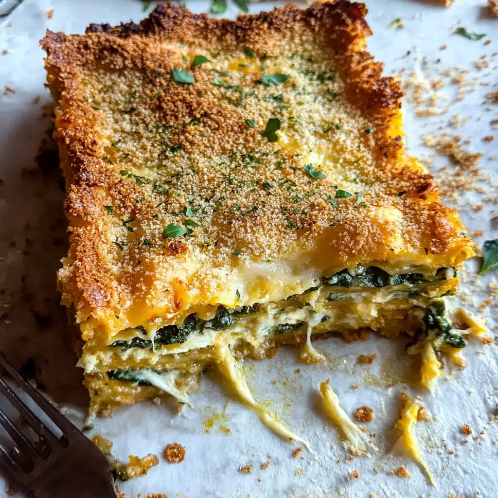 Savory Mushroom Spinach Zucchini Lasagna Recipe - Recipe Image