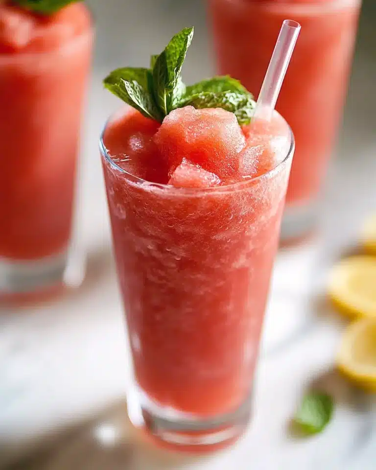 Frozen Watermelon Mint Lemonade Recipe