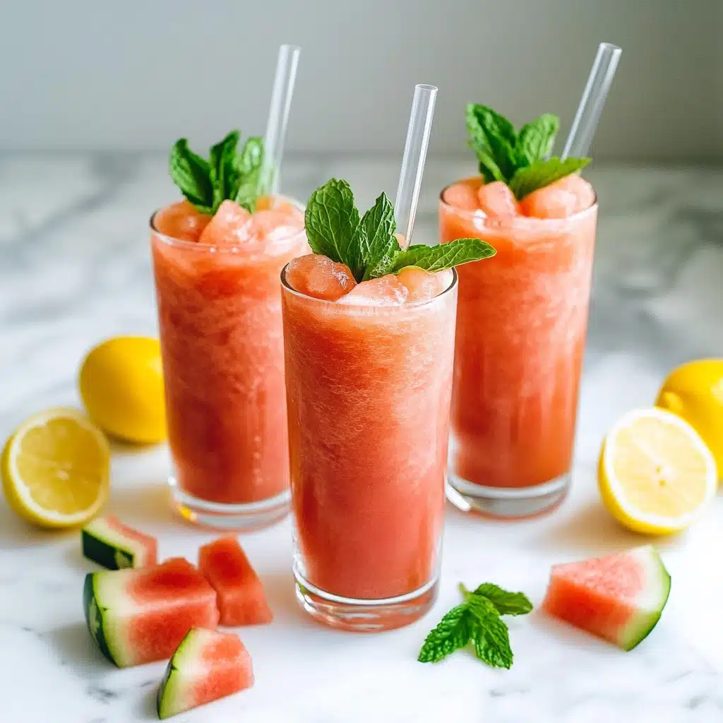 Frozen Watermelon Mint Lemonade Recipe - Recipe Image