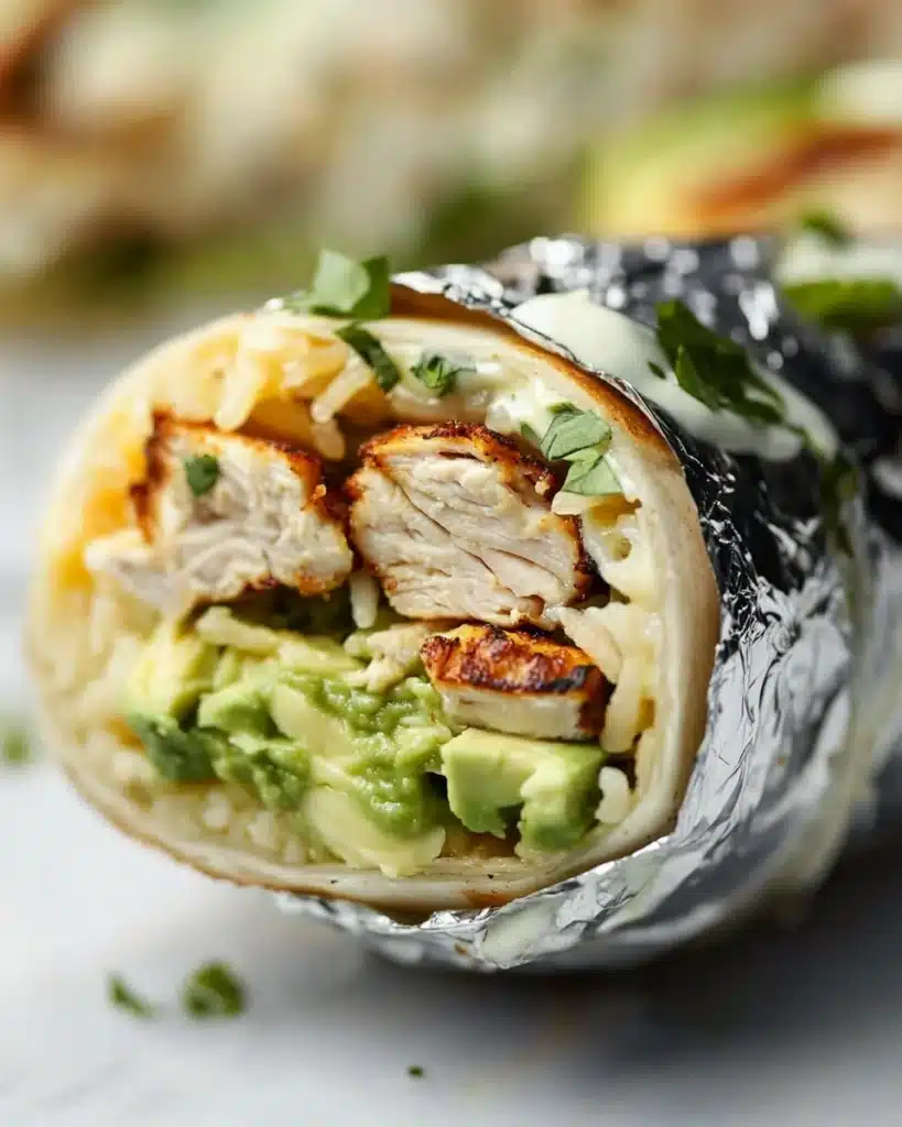 Grilled Chicken and Avocado Burritos Recipe