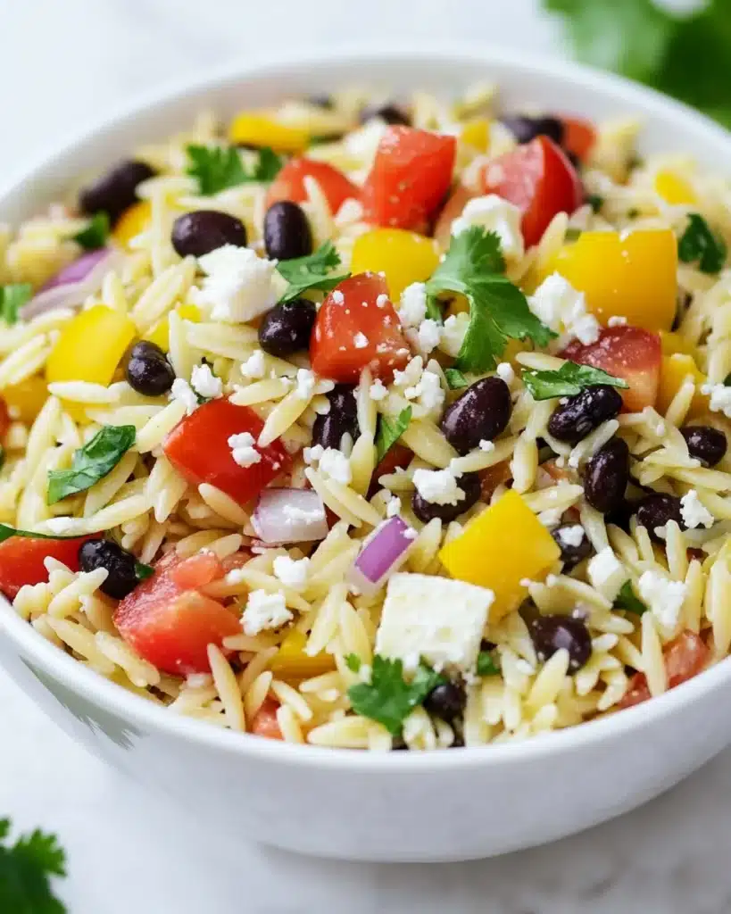 Cilantro Lime Confetti Orzo Salad Recipe