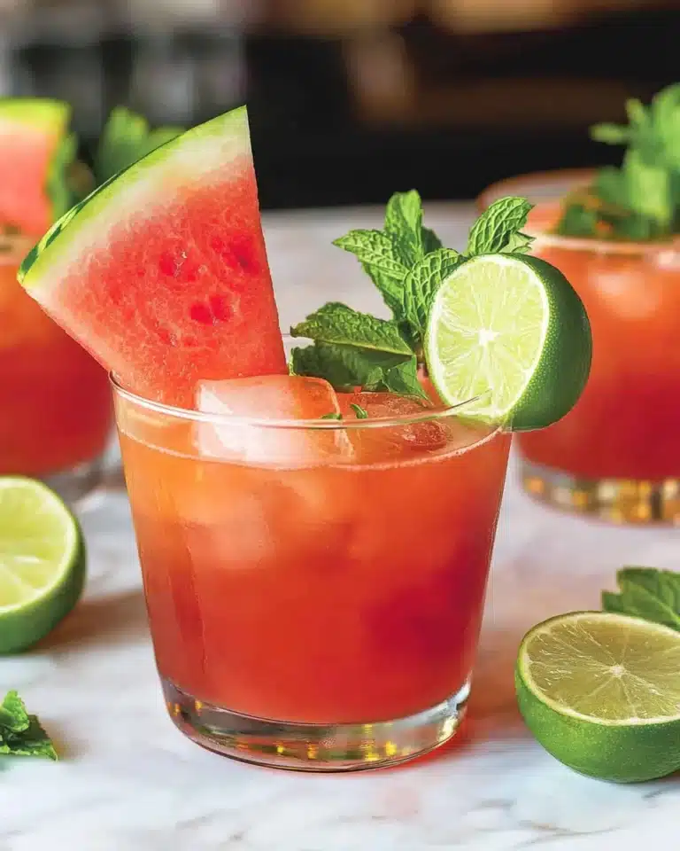 Watermelon Mint Mojito Sparkler Recipe