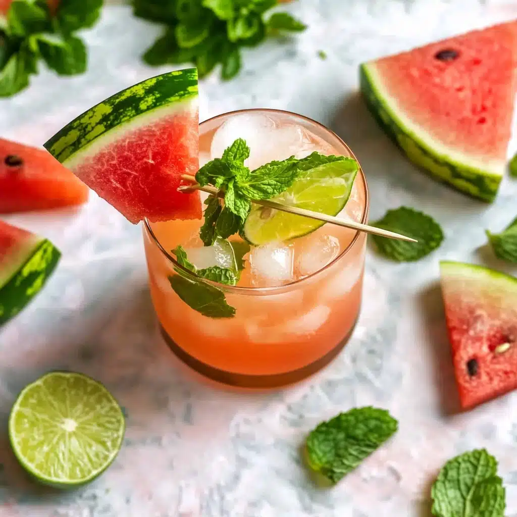 Watermelon Mint Mojito Sparkler Recipe - Recipe Image