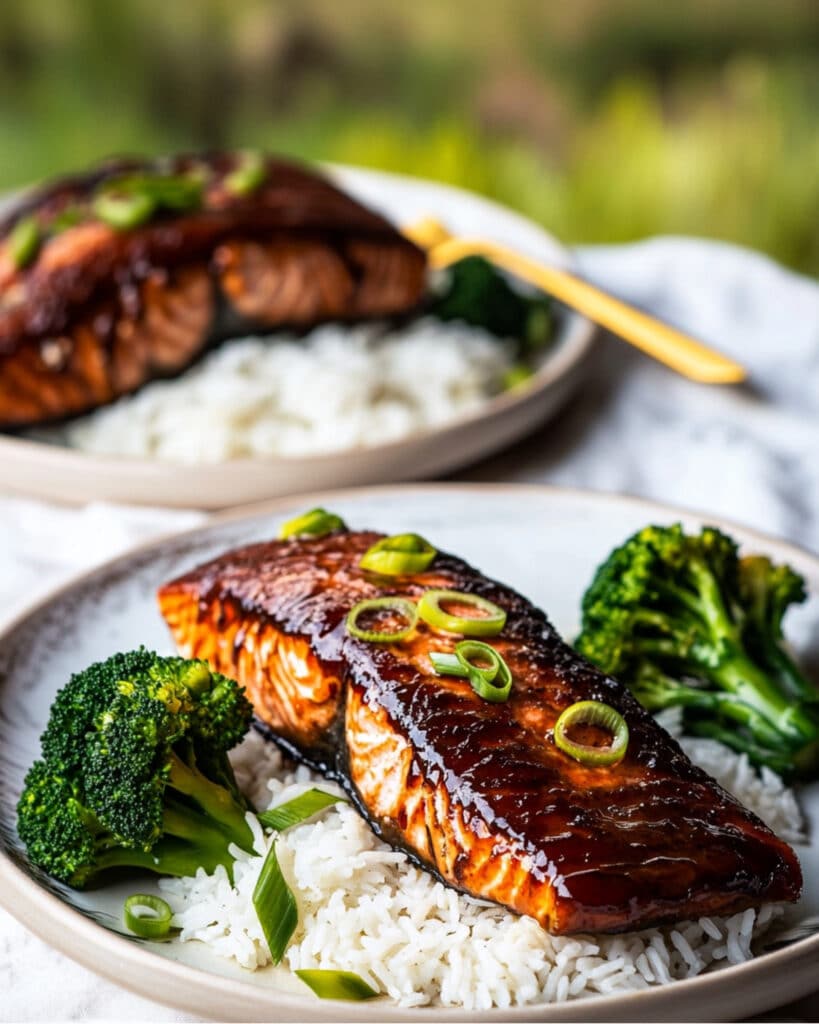 Brown Sugar Bourbon Glazed Salmon Recipe
