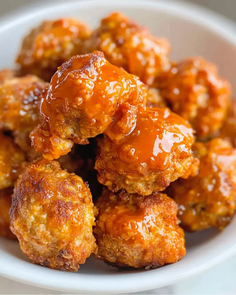 Light Crock Pot Buffalo Turkey Meatballs Recipe