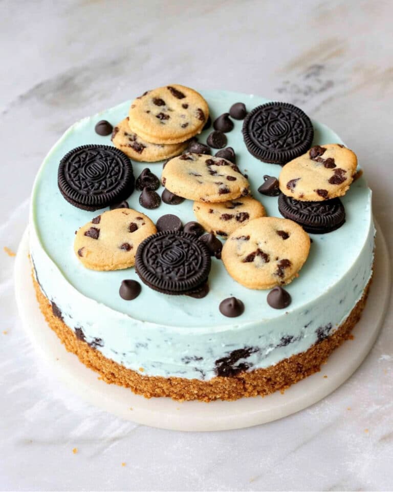 Cookie Monster No Bake Cookie Cheesecake Recipe