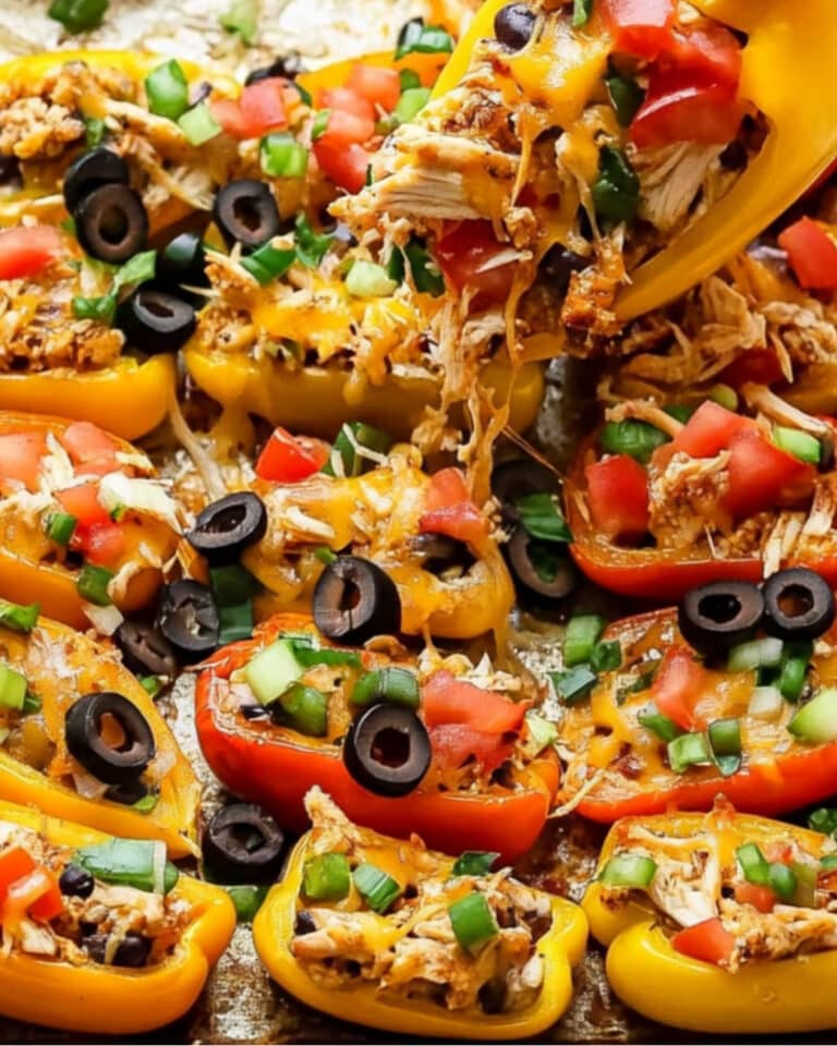 Chicken Healthy Nachos on Mini Bell Peppers Recipe