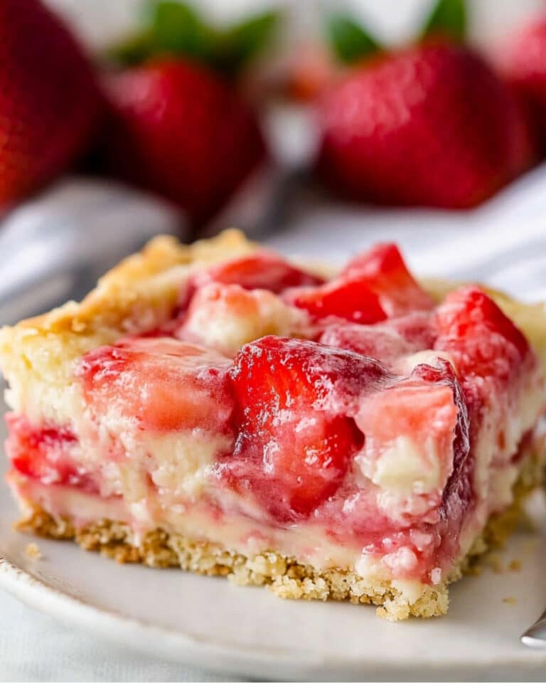 Strawberry Rhubarb Custard Dessert Recipe