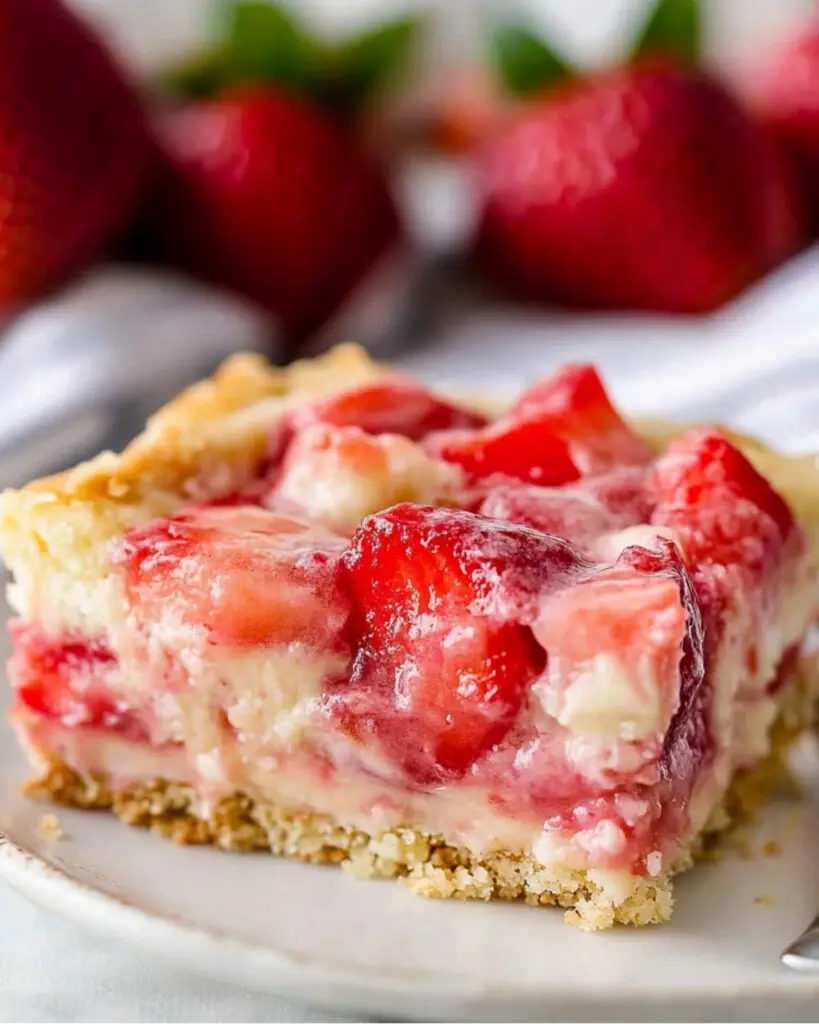 Strawberry Rhubarb Custard Dessert Recipe