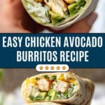 Grilled Chicken and Avocado Burritos Recipe
