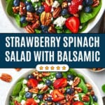 Balsamic-Glazed Spinach Strawberry Salad Recipe