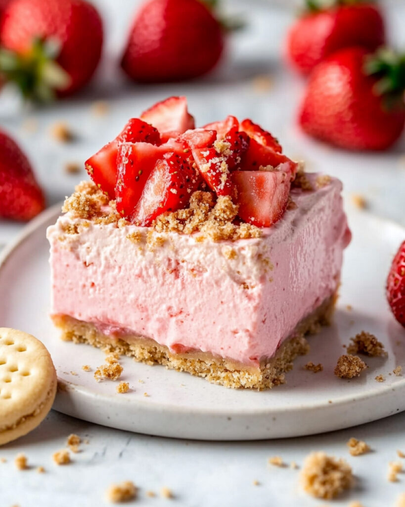 Strawberry Crunch Cottage Cheese Ice Cream Bars Recipe